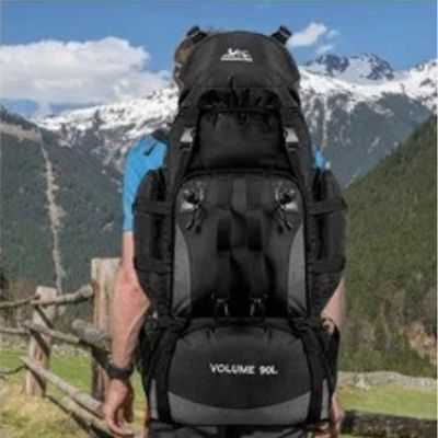 Grand Sac à Dos De Randonnée 90L Imperméable - Trekking & Voyage - Homme/Femme, Nylon