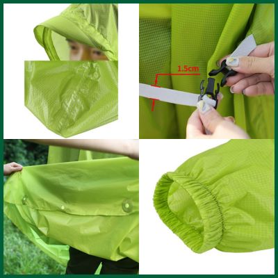 Poncho-pluie-femme-détails