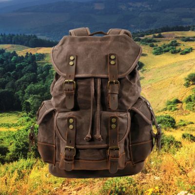 Sac-a-dos-cuir-homme-café