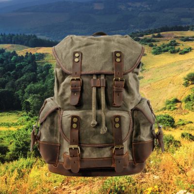 Sac-a-dos-cuir-homme-vert
