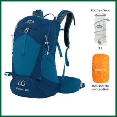 Sac-a-dos-imperméable-alpinisme-bleu