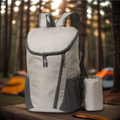 Sac-a-dos-imperméable-homme-pliable-gris