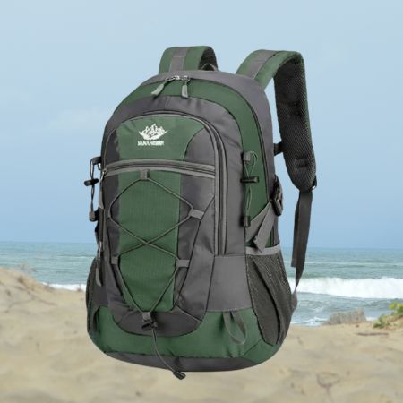 Sac-a-dos-30-litres-homme-imperméable-vert