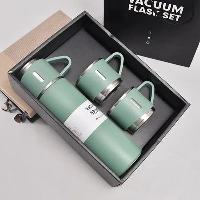 Coffret thermos avec tasse vert