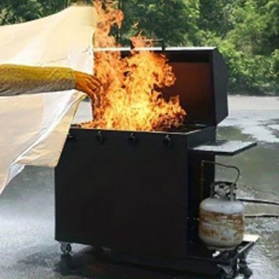 Couverture anti feu pratique flamme barbecue