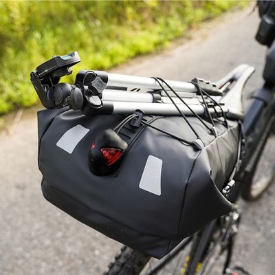 Dans camping sacoche velo selle fixée avec lumière