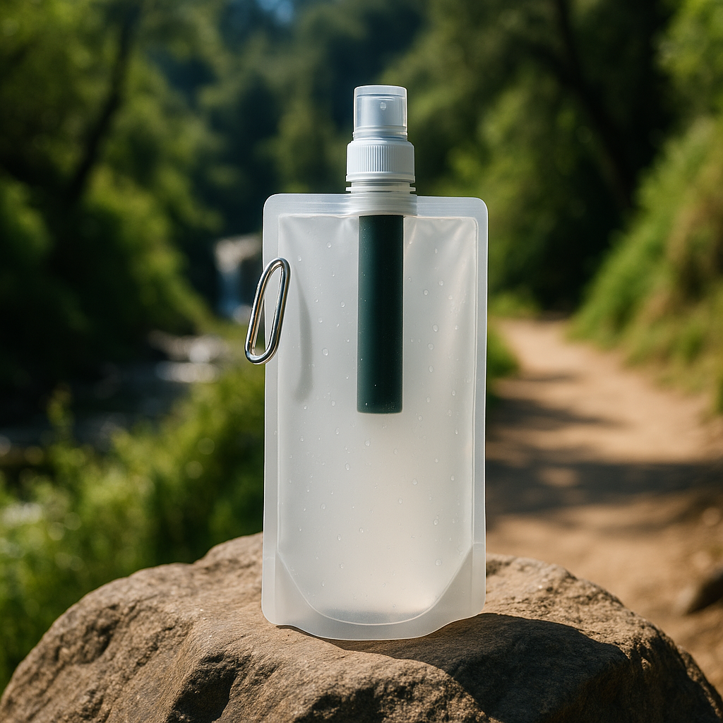 Gourde filtrante eau non potable efficace