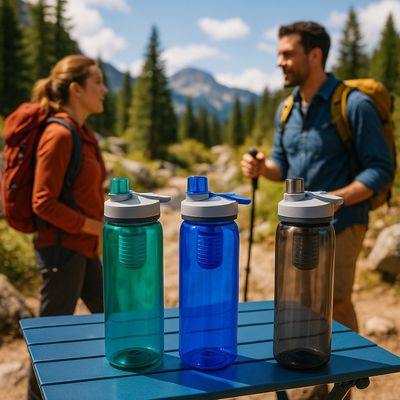 Gourde filtrante eau non potable trois variantes