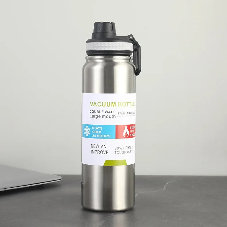 Gourde isotherme 1 litre argent