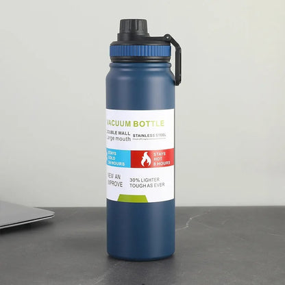 Gourde isotherme 1 litre bleue