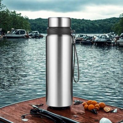 Gourde isotherme 1l argent