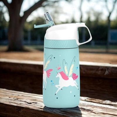 Gourde isotherme enfant bleue