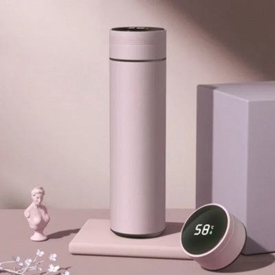 Gourde isotherme numérique rose