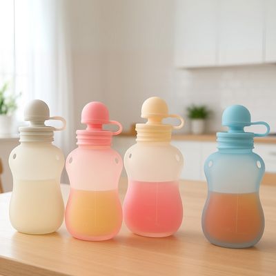 Gourde réutilisable pour compote en 4 déclinaisons agréables