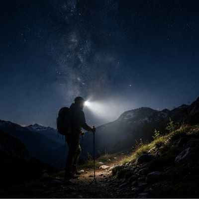 Lampe frontale rechargeable puissante | Rando Explore | HeadLight Pro