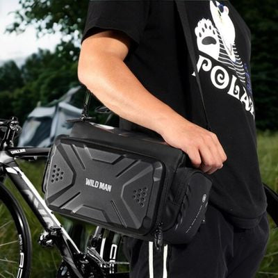 Homme sacoche guidon velo portée sacoche bandoulière