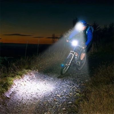 Homme vtt lampe frontale puissante 20000 lumens nuit