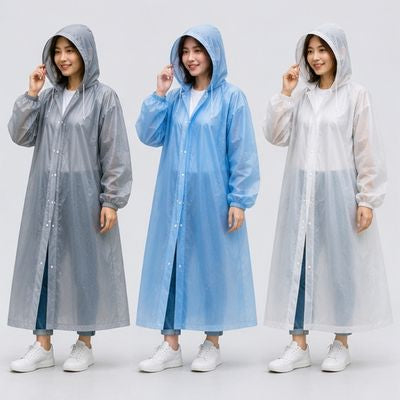 Joli choix cape de pluie femme translucide