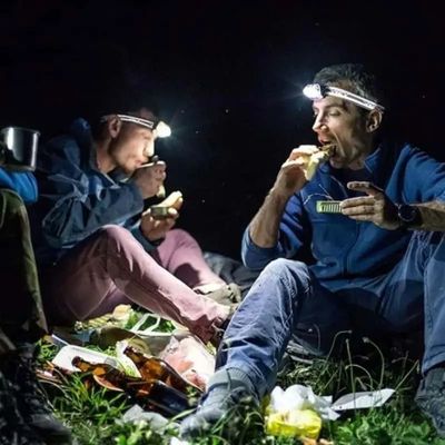 Lampe frontale rechargeable puissante diner nature