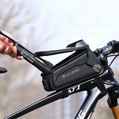 Mini pompe à vélo se range sacoche facilement