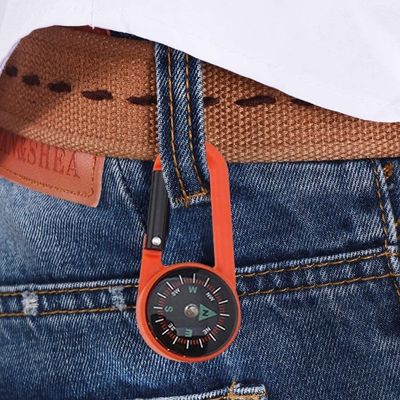Mousqueton boussole d'extérieur attaché ceinture