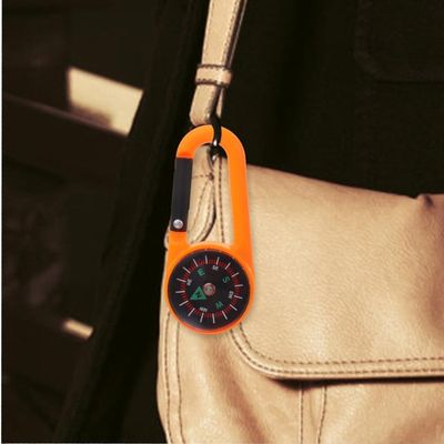 Mousqueton boussole d'extérieur attaché sac