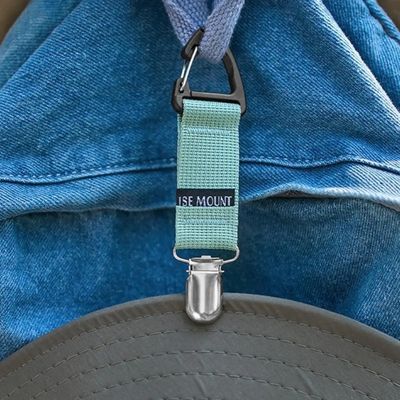 Mousqueton bretelle bleu