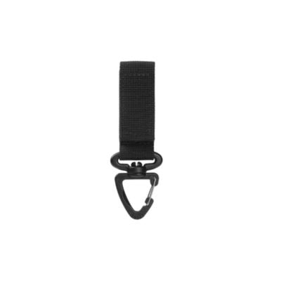 Mousqueton crochet suspension système MOLLE noir