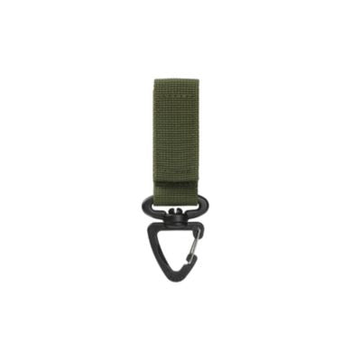 Mousqueton crochet suspension système MOLLE vert
