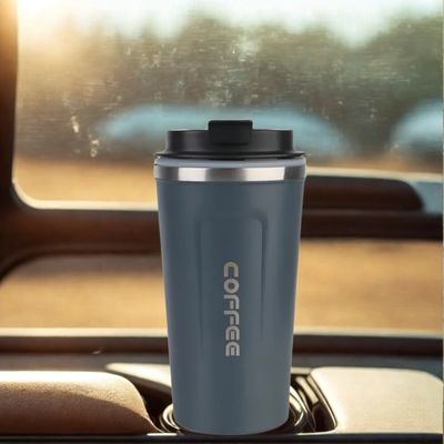 Mug isotherme café bleu