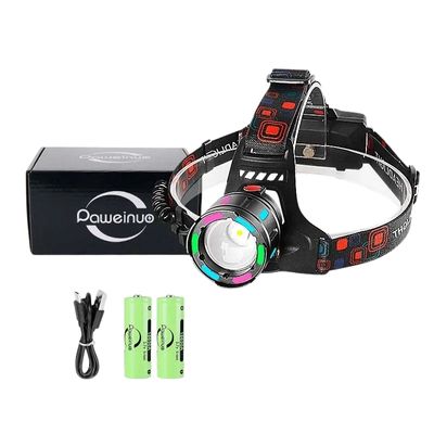 Pack lampe frontale puissante lumière fluorescente