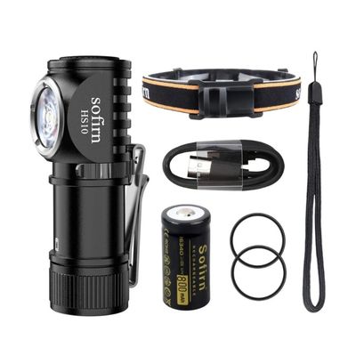 Pack lampe frontale puissante support magnétique