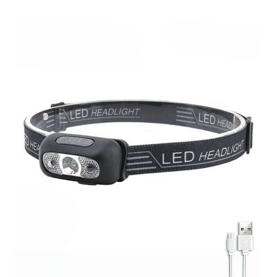 Pack lampe frontale rechargeable camping câble USB