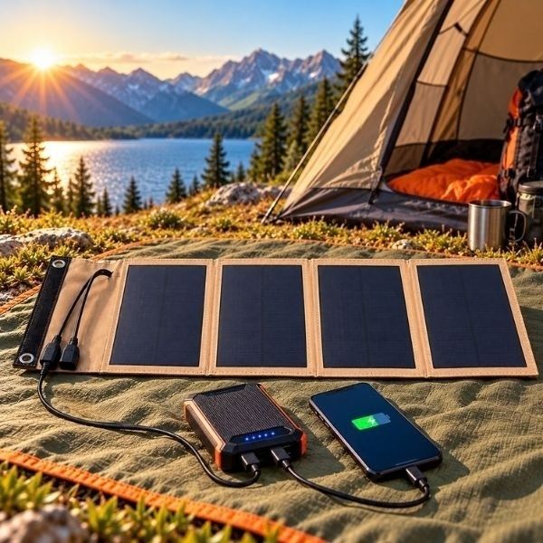 Panneau solaire pliable recharge powerbank qui recharge portable
