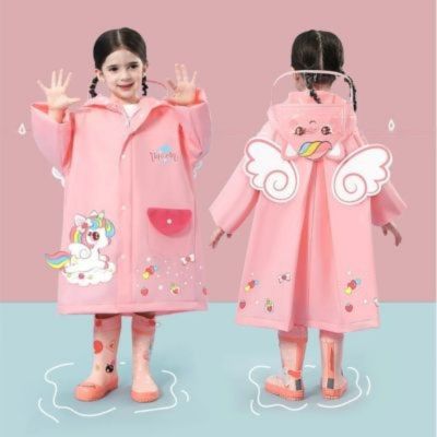 Poncho-de-pluie-enfant-licorne