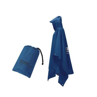 Poncho pluie léger homme bleu foncé