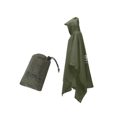 Poncho pluie léger homme vert armée
