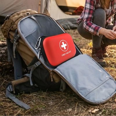 Randonnée trousse de secours dans poche avant sac à dos