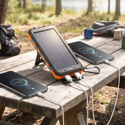 Recharge simultanée de deux appareils avec cette batterie nomade puissante