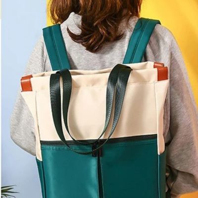 Sac à dos femme original bicolore confortable