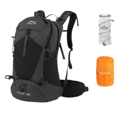 Sac à dos imperméable noir housse et poche d'eau