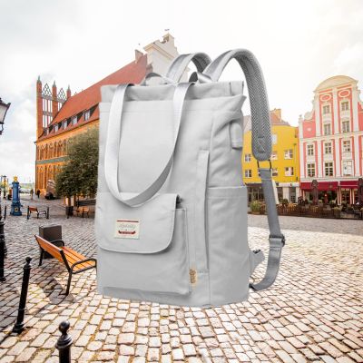 Sac a dos femme chic gris