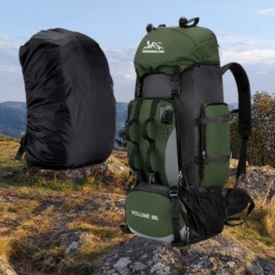 Sac à dos pour randonnée vert avec housse offerte