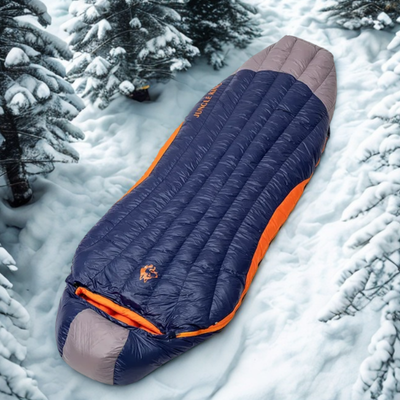 Sac de couchage grand froid bleu marine