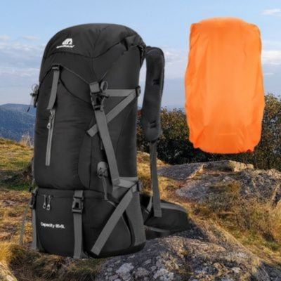 Sac de randonnée noir plus housse offerte