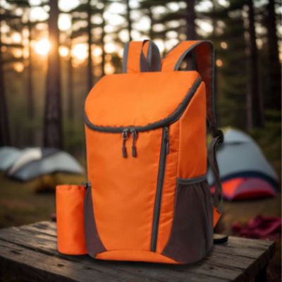 Sac imperméable femme pliable orange