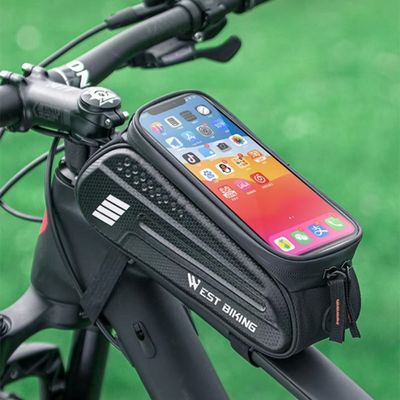 Sacoche de cadre bonne visibilité pour consultation portable