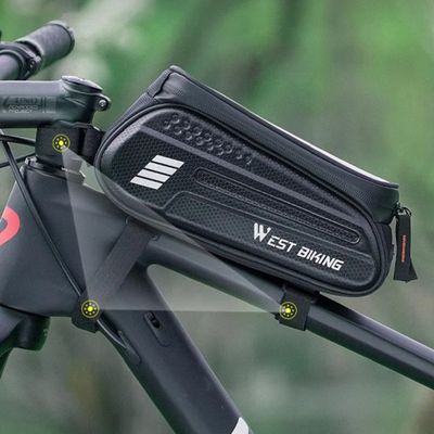 Sacoche de cadre installation trois points triangle sûre