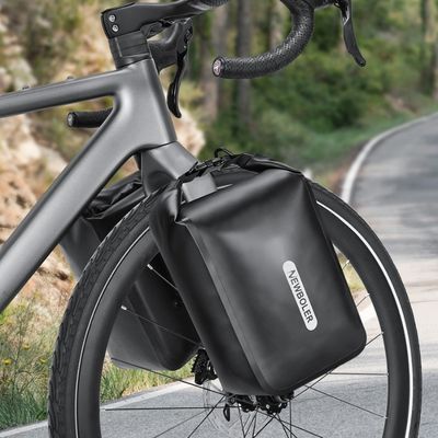 Sacoche fourche velo fixée deux côtés