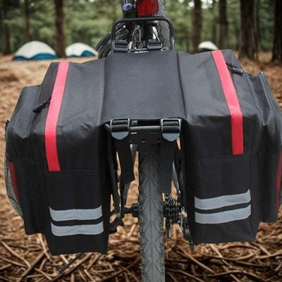 Sacoche porte bagage vélo attachée camping
